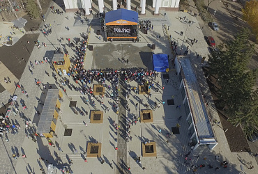В башкирском Ишимбае после реконструкции открылась площадь - ВИДЕО